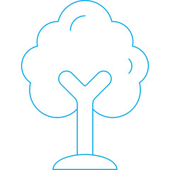 Tree icon single vector illustration