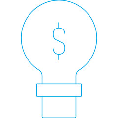 Bulb icon single vector illustration