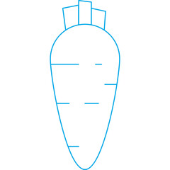 Carrot icon single vector illustration