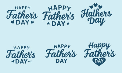 Happy Father's Day Typography Design