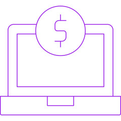 Laptop icon single vector illustration