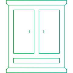 Cupboard icon single vector illustration
