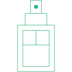 Perfume icon single vector illustration