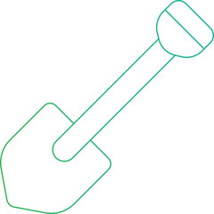 Showel icon single vector illustration