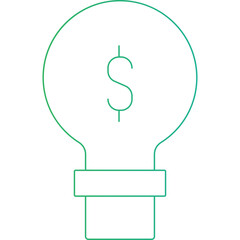 Bulb icon single vector illustration