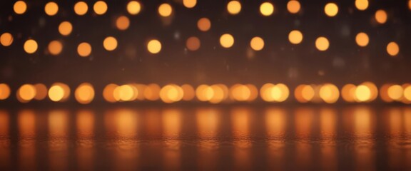 Blurred orange lights, festive bokeh, vibrant backdrop,  sparkle,  element,  sunset
