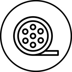 Video clips icon single vector illustration