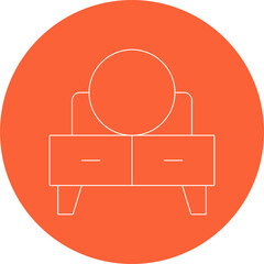 Bed icon single vector illustration