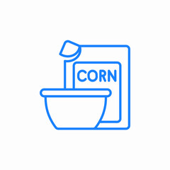breakfast cereal box icon sign vector