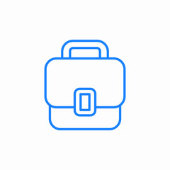 briefcase office work icon sign vector