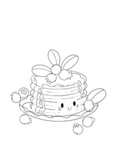 Blueberry Coloring Page 2