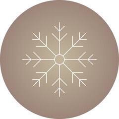 Snowflake icon single vector illustration