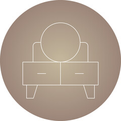 Bed icon single vector illustration