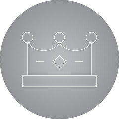 Crown icon single vector illustration