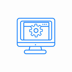 it and operations icon sign vector