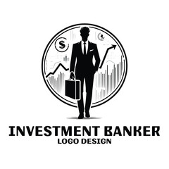 Investment Banker Vector Logo Design