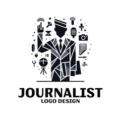 Journalist Vector Logo Design