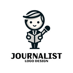 Journalist Vector Logo Design
