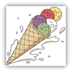 A close up of ice cubes and green mint leaves. The ice cubes are scattered throughout the image, with some on the left side, some in the middle, and others on the right side