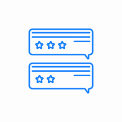 review feedback stars icon sign vector