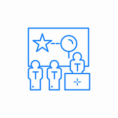 selecting best candidate icon sign vector