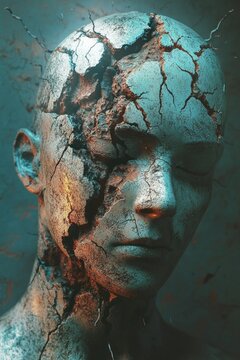Exploring Self Loathing: A 3D Illustration Highlighting Its Impact on Mental Well-Being and Health
