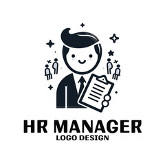 HR Manager Vector Logo Design