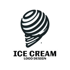 Ice Cream Vector Logo Design