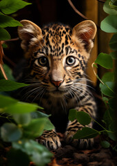 Obraz premium Leopard photography portrait