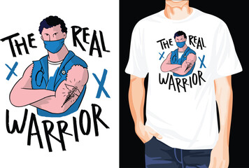 Real Warrior t-shirt design unique idea