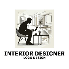 Interior Designer Vector Logo Design
