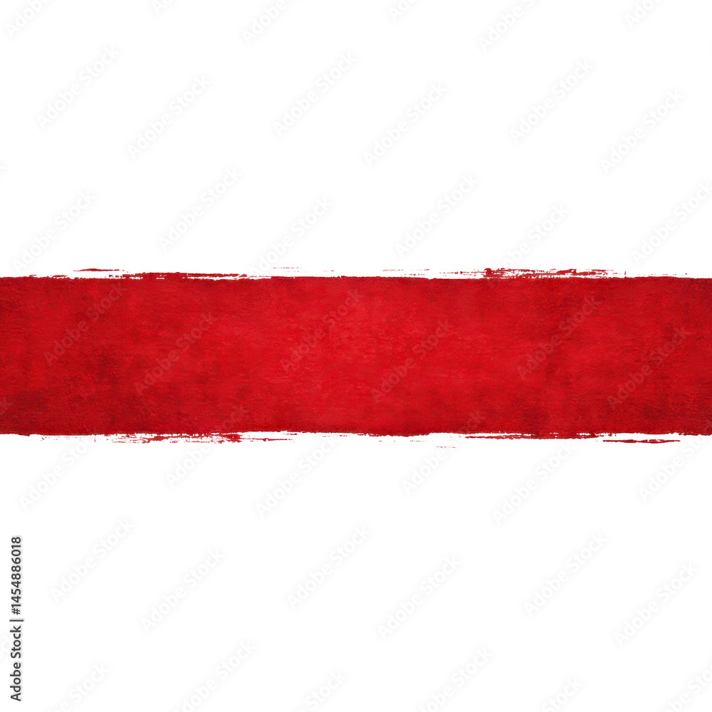 Poster textured red banner with grunge effect, featuring rough edges and horizontal orientation, ideal for 