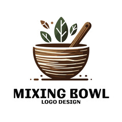 Mixing Bowl Vector Logo Design