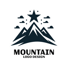 Obraz premium Mountain Vector Logo Design