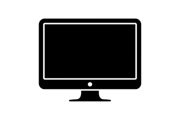 Black computer monitor display screen technology