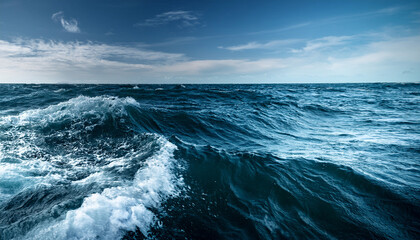 Obraz premium closeup of turbulent water on the sea