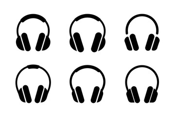 Headphones vector illustration audio music design