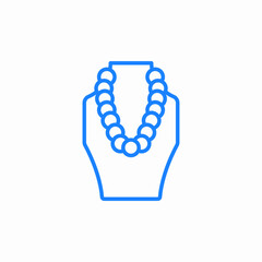 jewelry display beads icon sign vector