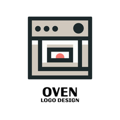 Oven Vector Logo Design