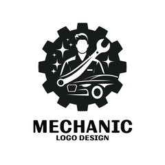 Mechanic Vector Logo Design