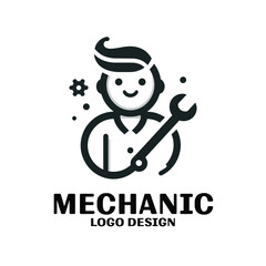 Mechanic Vector Logo Design