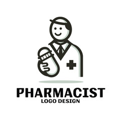 Pharmacist Vector Logo Design