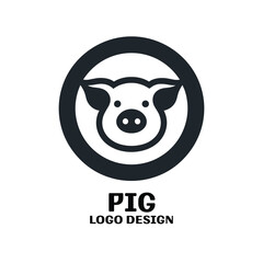 Pig Vector Logo Design