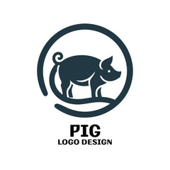 Pig Vector Logo Design