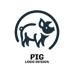 Pig Vector Logo Design