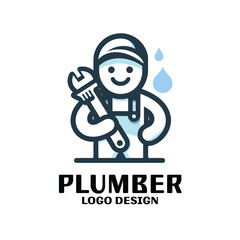 Plumber Vector Logo Design
