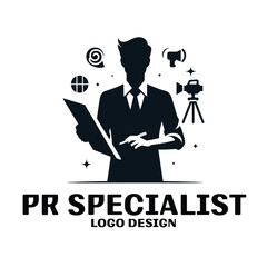 PR Specialist Vector Logo Design