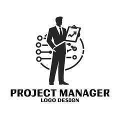Project Manager Vector Logo Design