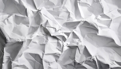 Obraz premium abstract white crumpled and creased recycle paper texture background