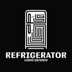 Refrigerator Vector Logo Design